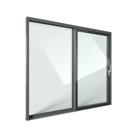 FIN-Slide Slim-line Cristal 170 aluminium-aluminium