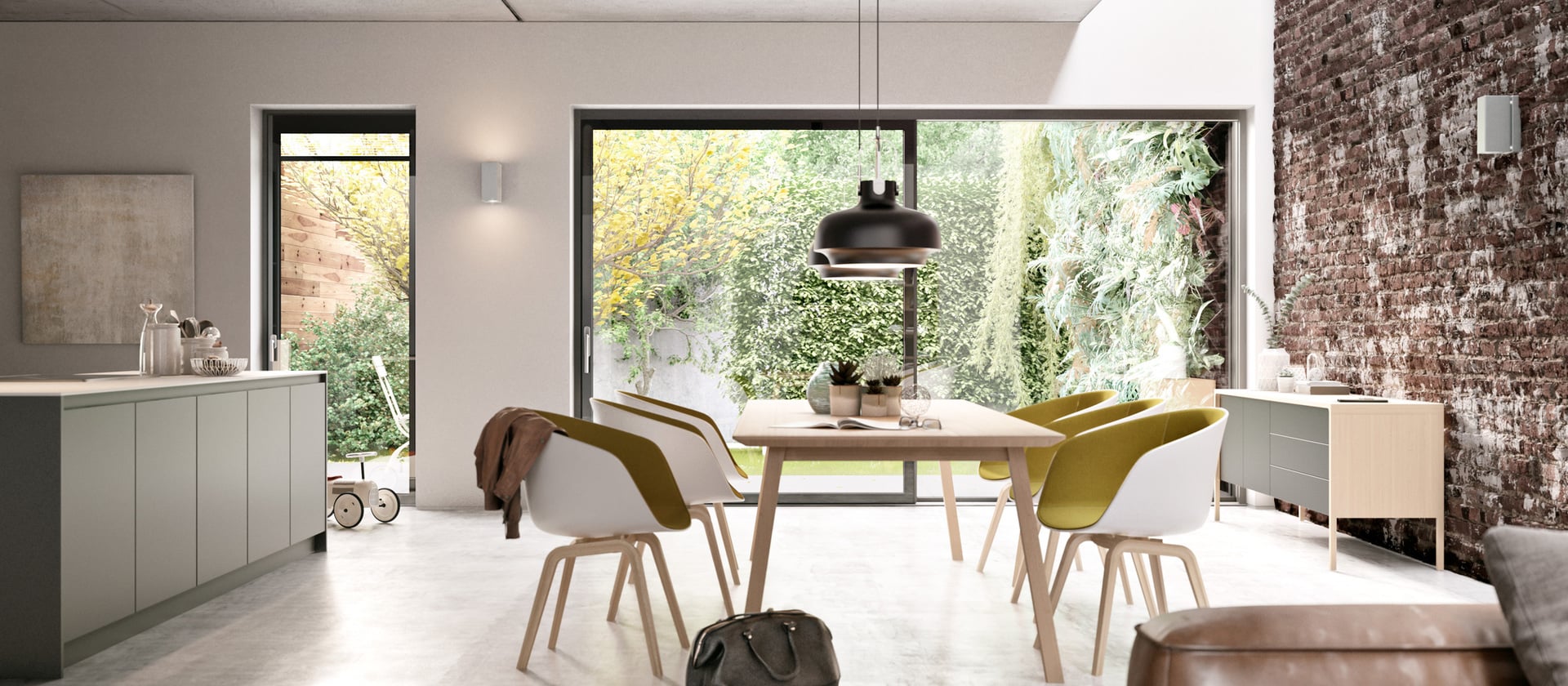 Ramen en deuren in volglasoptiek