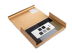 Jeu d’échantillons verre émaillé