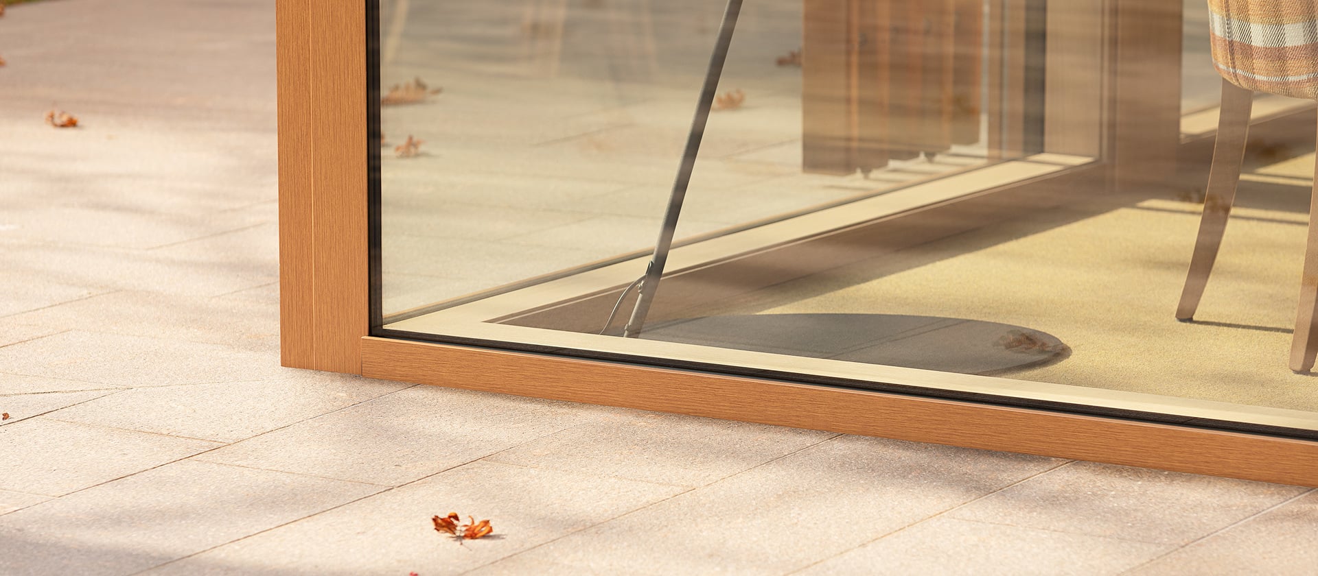 Ramen en deuren van hout-aluminium