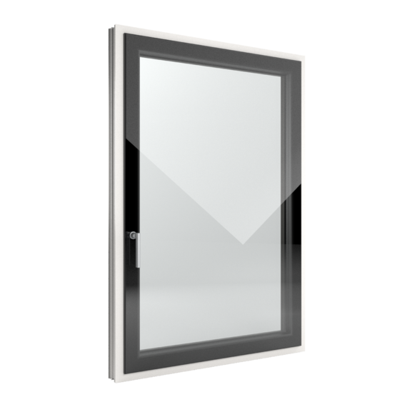 FIN-Window Slim-line Cristal 77+8 aluminium-PVC