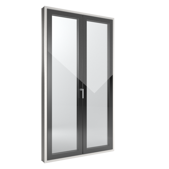 FIN-Window Slim-line Cristal 124 Kunststoff-Kunststoff