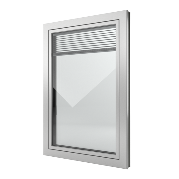 FIN-Window Slim-line Twin 77+8 Alumínio-PVC