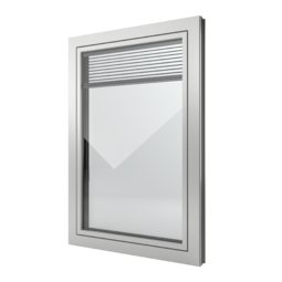 FIN-Window Slim-line Twin 77+8 Aluminium-Kunststof