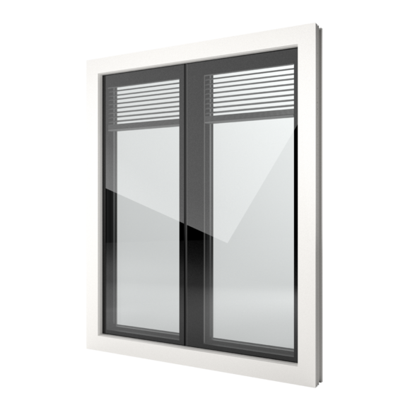 FIN-Window Nova-line Twin 90 Kunststof-Kunststof