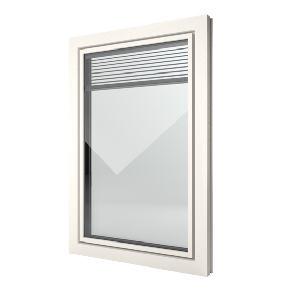 FIN-Window Slim-line Twin 90 Kunststof-Kunststof