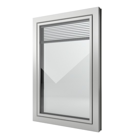 FIN-Window Slim-line Twin C 90+8 Aluminium-Kunststof