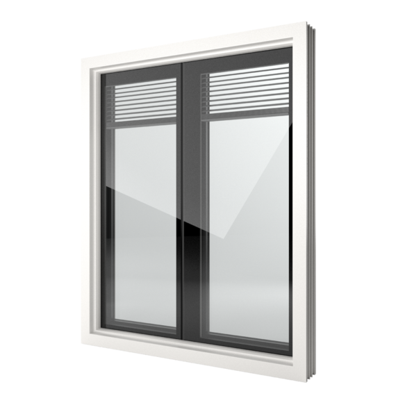 FIN-Window Nova-line Twin 124 Kunststoff-Kunststoff