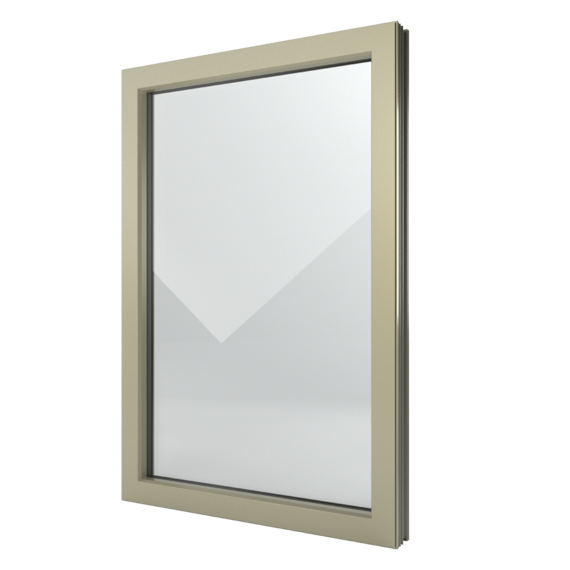FIN-Window elemento fisso C 90+8 Alluminio-PVC