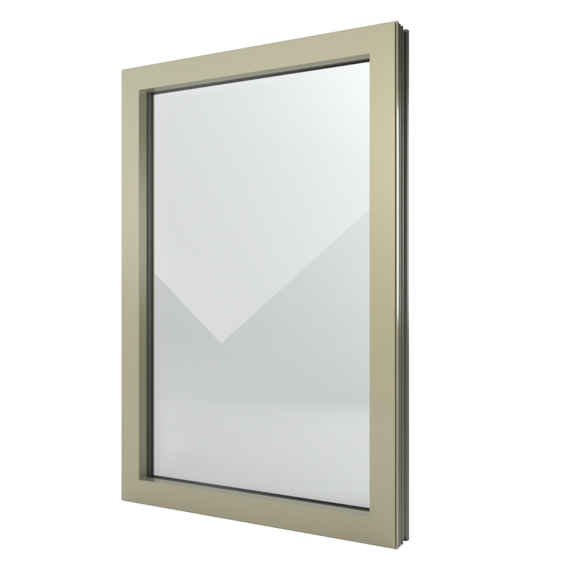 FIN-Window Elemento fijo N 90+8 Aluminio-PVC