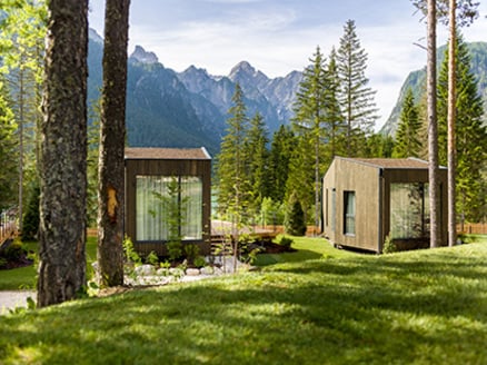 Chalets Skyview en el lago Toblacher