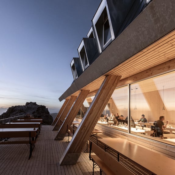 Rifugio Passo Santner in Alto Adige.