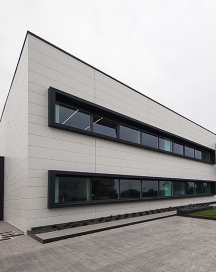 Kantoorgebouw bij Padua.