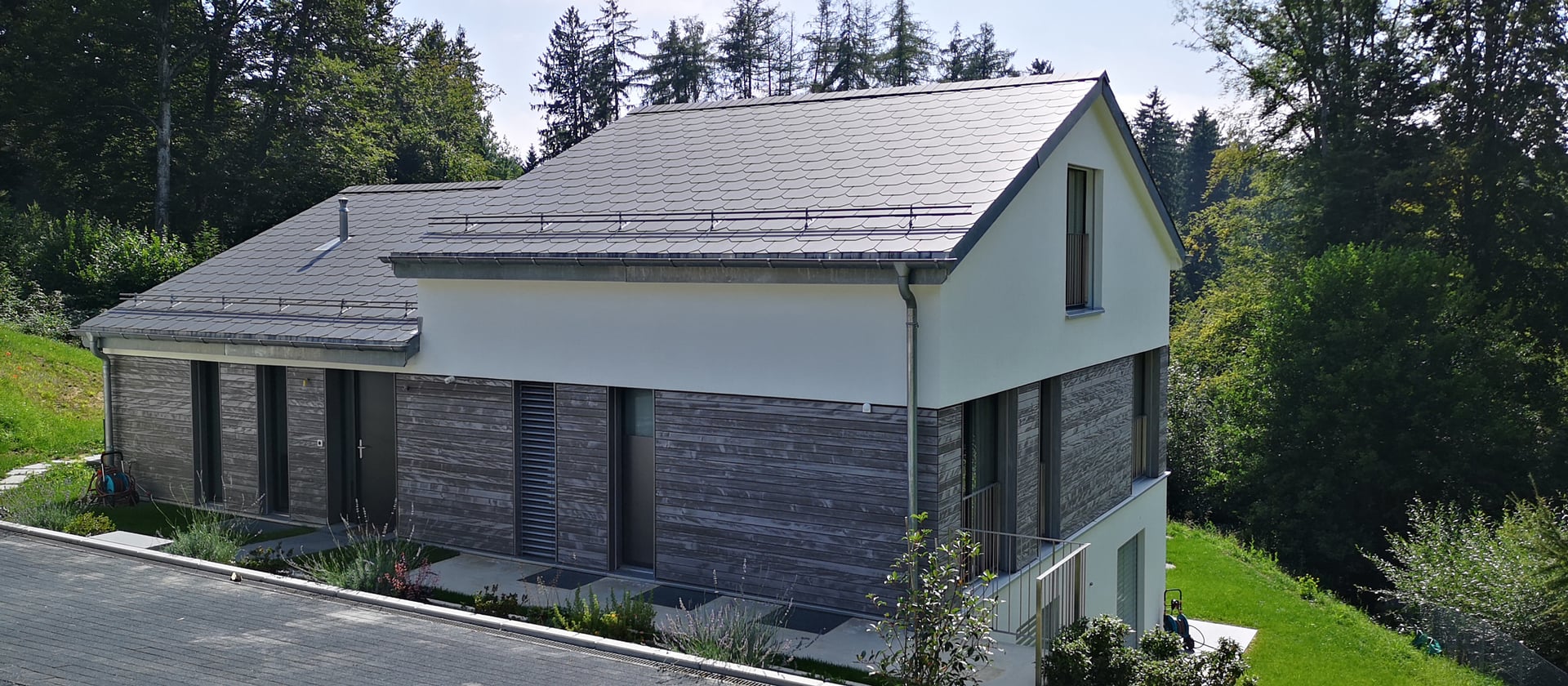 Nuova villa nella campagna svizzera