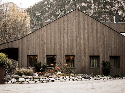 Restaurant Seeschupfe in Zuid-Tiroolse bergen