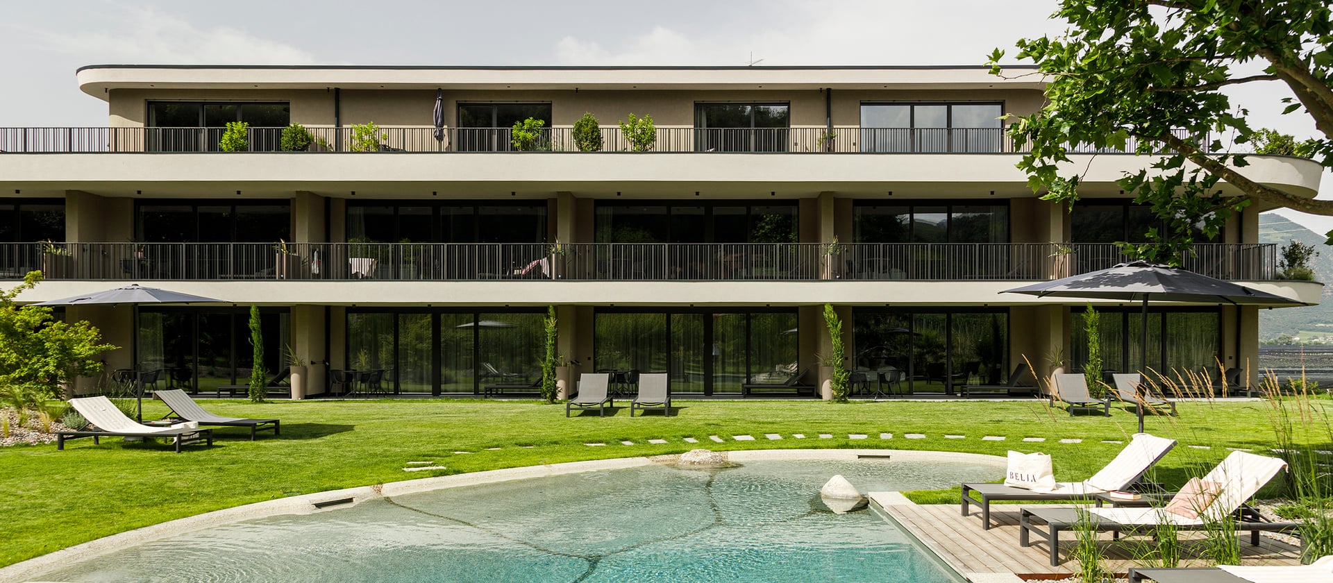 Lofts no meio de vinhas