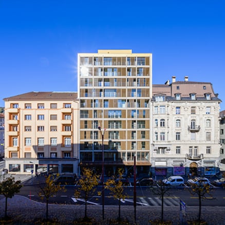 Gebäude-Komplex in der Schweiz