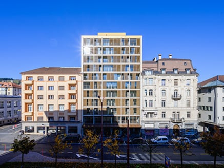 Gebäude-Komplex in der Schweiz