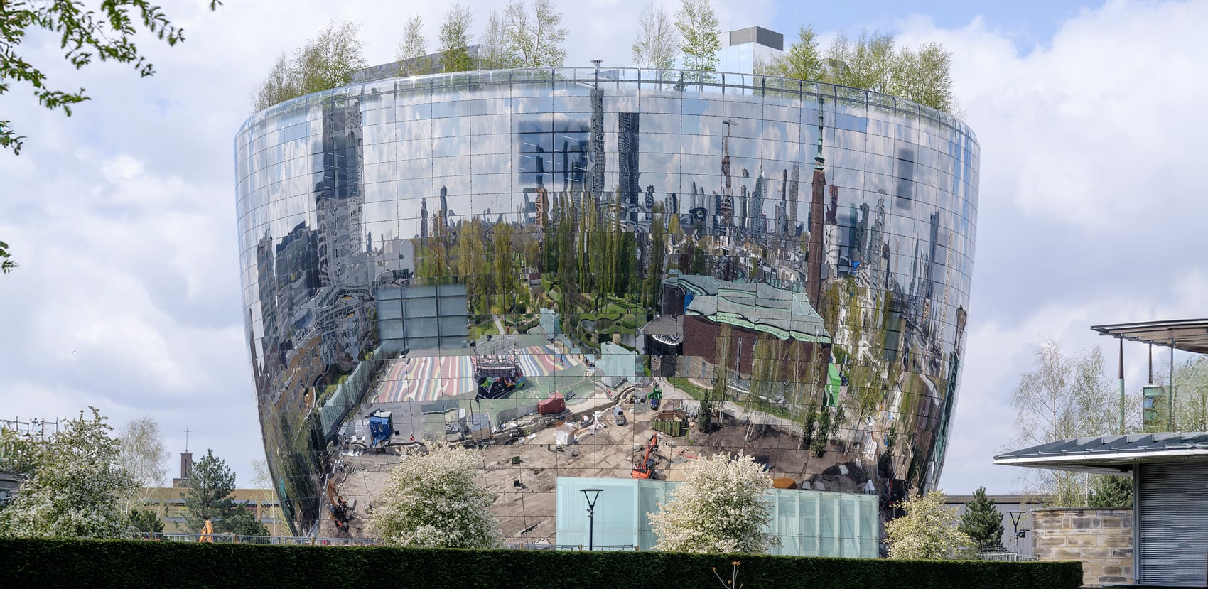 Reframe the building.