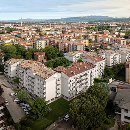 Wohnblocks in Verona