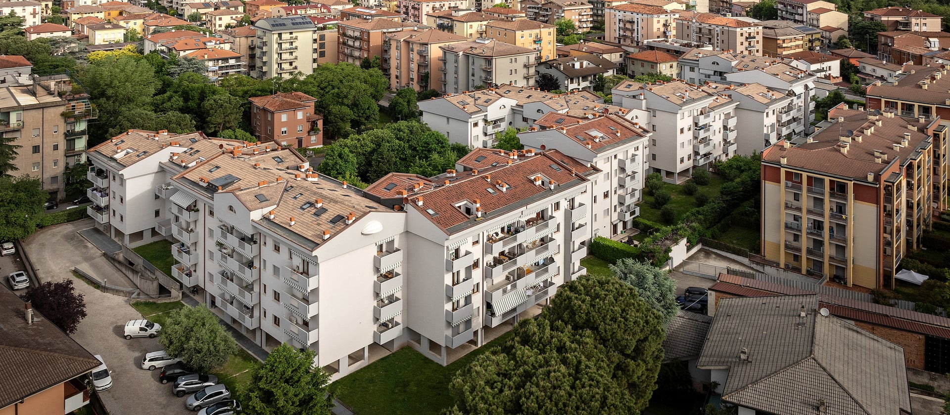 Wohnblocks in Verona
